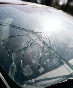 cracked windshield affecting airflow